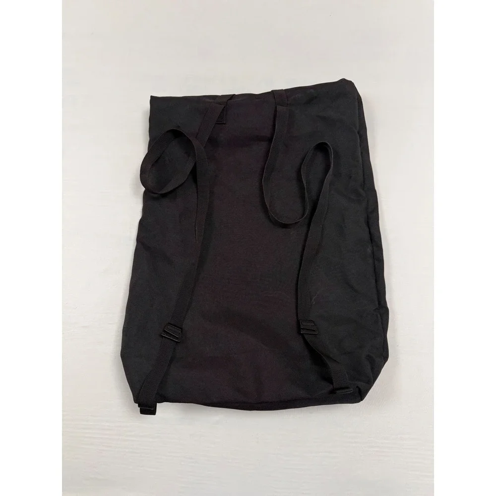 On Running Black‎ Roll Top Backpack Lightweight Commuter Bag Magnetic Buttons
